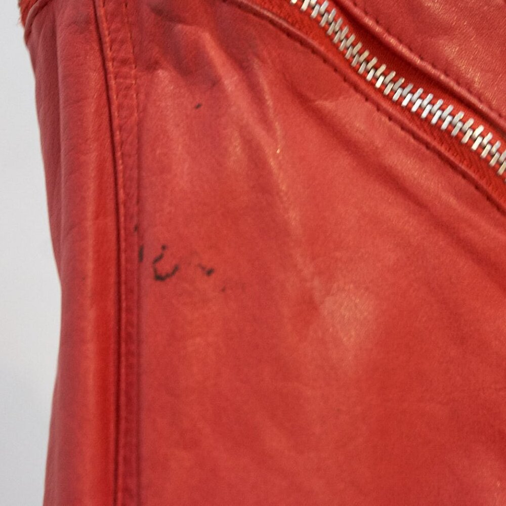 1980’s J.Park Collection Red Leather Zipper Jacket Michael Jackson BEAT IT